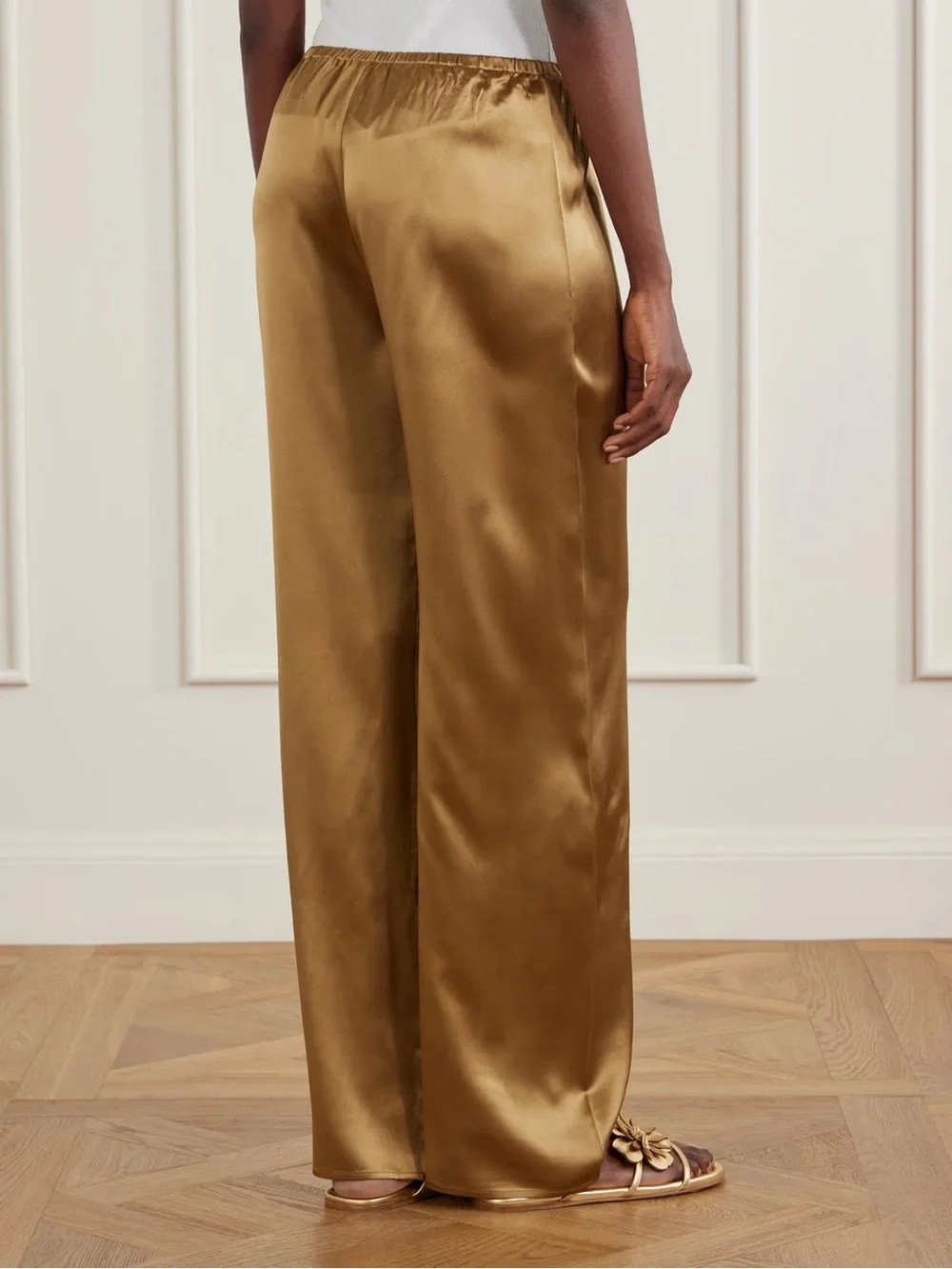 Sara Cristina NY Playa Pants in Camel Silk - BNWT